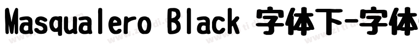 Masqualero Black 字体下字体转换